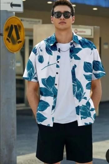 Men's Printed Half Sleeves Casual Shirt