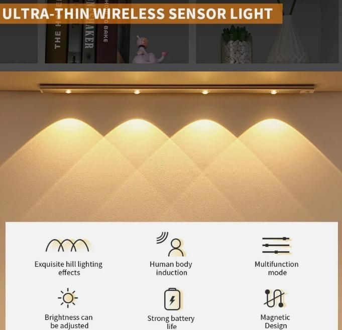 LED PIR Motion Sensor Cabinet bar