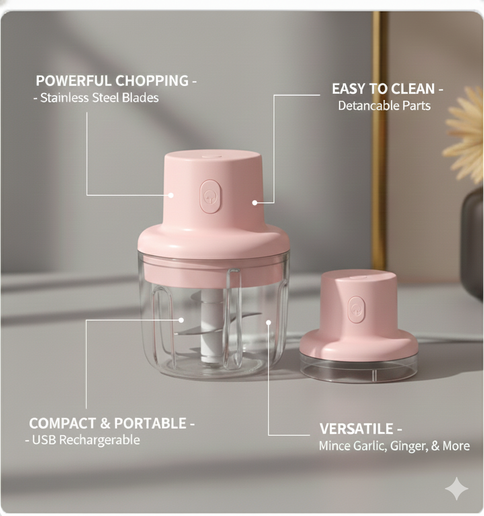Electric Mini Garlic Chopper