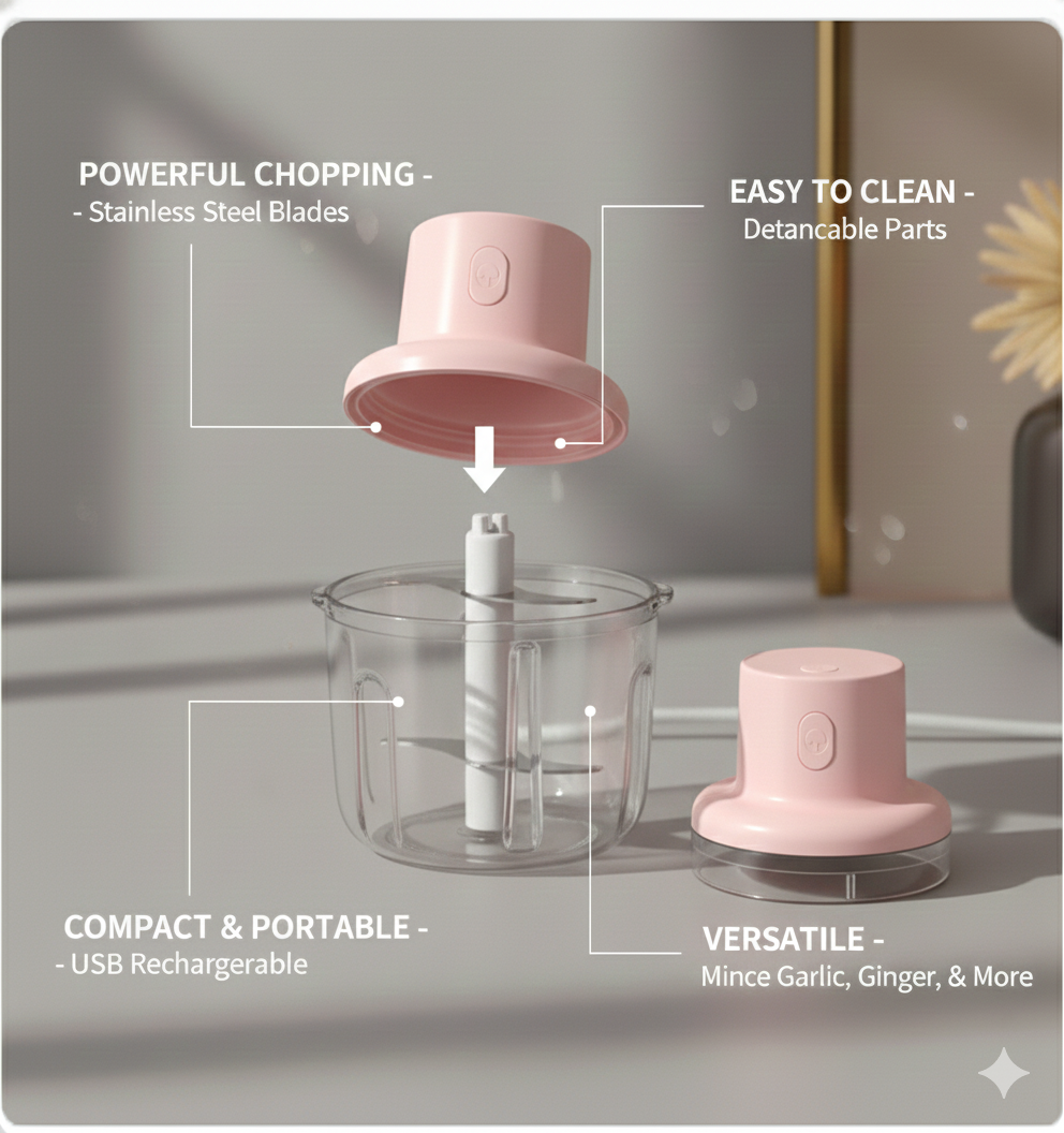 Electric Mini Garlic Chopper