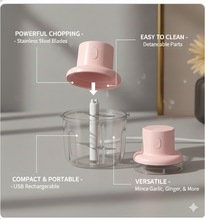 Electric Mini Garlic Chopper