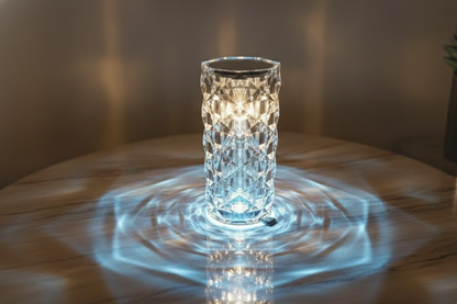 Crystal Table Lamp 16 Color Changing RGB Rose Diamond (Multi-Color)
